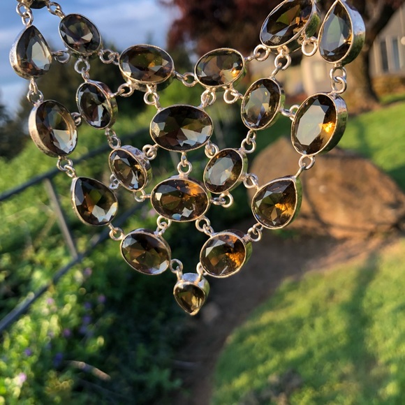 SOLD Smokey topaz necklace - Picture 8 of 8